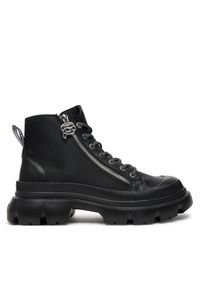 Karl Lagerfeld - KARL LAGERFELD Trapery KL43536 Czarny. Kolor: czarny. Materiał: skóra #1