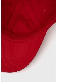Superdry Czapka bawełniana kolor czerwony gładka. Kolor: czerwony. Materiał: bawełna. Wzór: gładki #4
