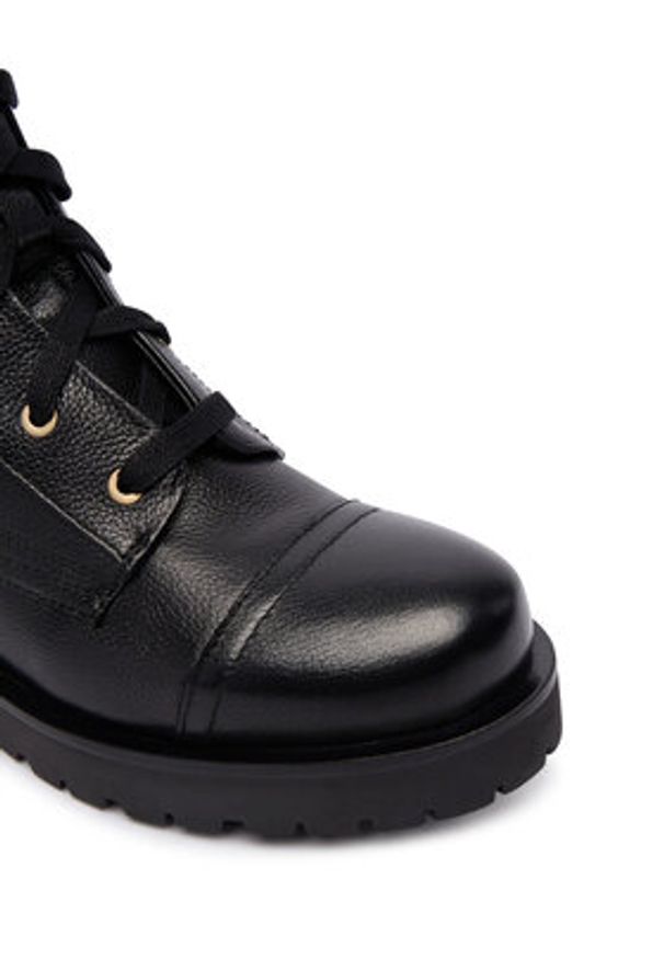 TwinSet - TWINSET Trzewiki 252TCP150 Czarny. Kolor: czarny. Materiał: skóra