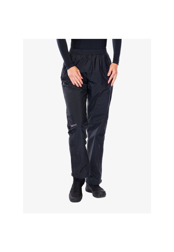Spodnie przeciwdeszczowe damskie Marmot Precip Eco Pant. Kolor: czarny. Sezon: lato. Sport: turystyka piesza