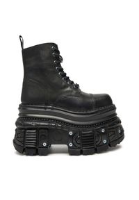 Glany NEW ROCK. Kolor: czarny. Styl: rockowy #1