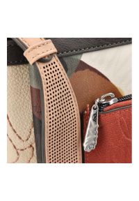 Pomarańczowa Damska Torebka Anekke Edycja Limitowana. Kolor: pomarańczowy. Wzór: napisy. Dodatki: z breloczkiem. Materiał: z tłoczeniem. Styl: casual, elegancki #5