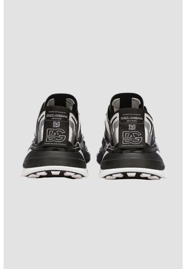 Dolce and Gabbana - DOLCE & GABBANA Czarne sneakersy Fast, Rozmiar 45. Kolor: czarny