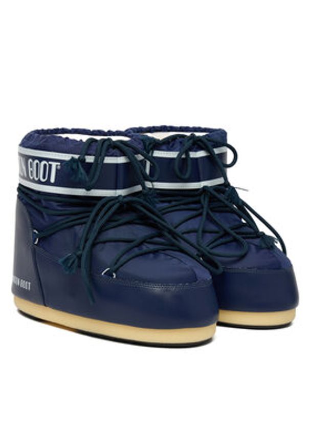Moon Boot Śniegowce 80D1409340 Niebieski. Kolor: niebieski. Materiał: skóra