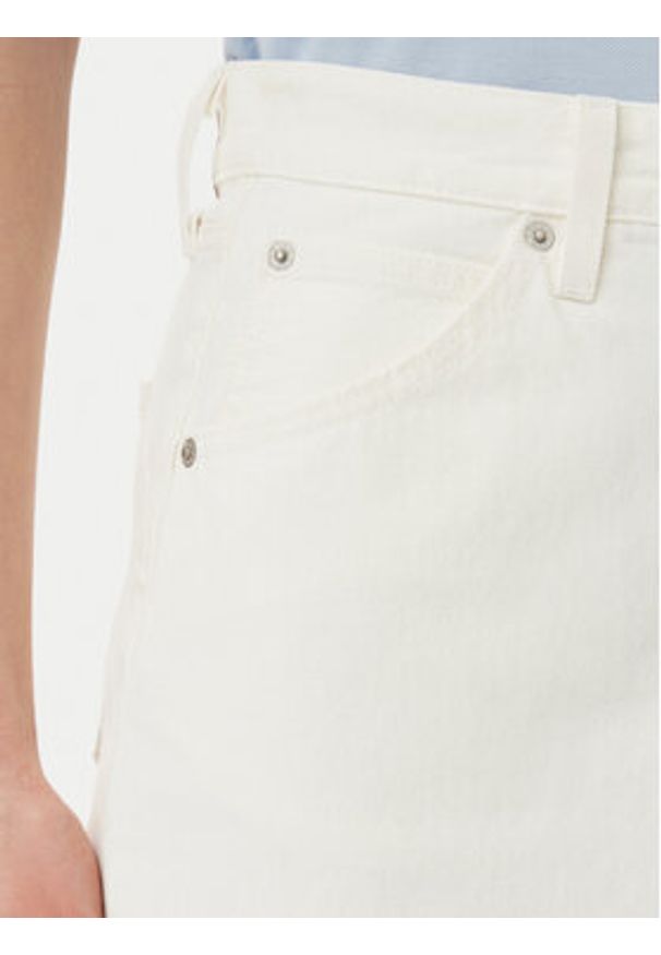 Levi's® Spódnica jeansowa 001VH-0002 Écru Regular Fit. Materiał: bawełna