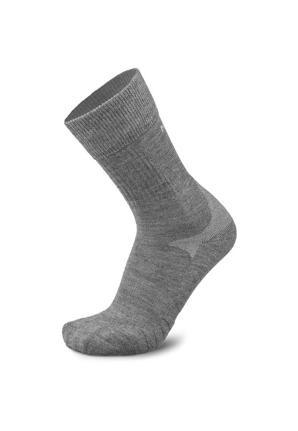 MEINDL - Skarpety trekkingowe damskie z wełną merino Meindl MT7 Lady. Kolor: szary. Materiał: wełna