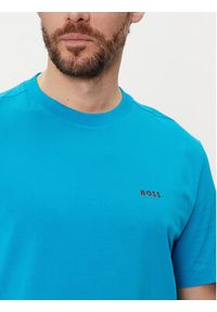 BOSS - Boss T-Shirt 50506373 Niebieski Regular Fit. Kolor: niebieski. Materiał: bawełna #4