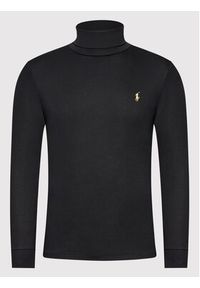 Polo Ralph Lauren Golf 710853205001 Czarny Slim Fit. Typ kołnierza: polo, golf. Kolor: czarny. Materiał: bawełna #5