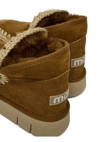 Mou Śniegowce MU.FW531009A Brązowy. Kolor: brązowy. Materiał: zamsz, skóra #5