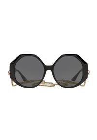 VERSACE - Versace Okulary przeciwsłoneczne 0VE4395 damskie kolor czarny. Kształt: okrągłe. Kolor: czarny #5
