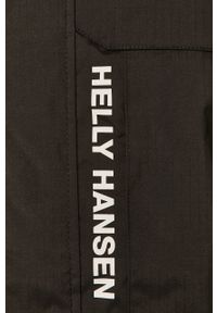 Helly Hansen - Kurtka. Typ kołnierza: kaptur. Kolor: czarny. Materiał: tkanina, poliester, materiał, poliamid #6