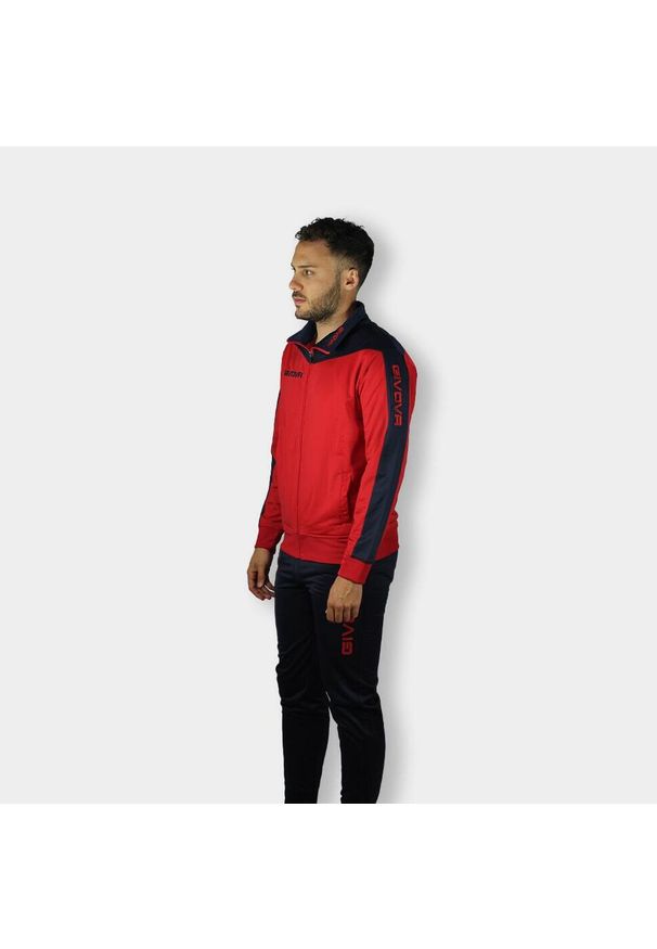Zestaw Sportowy Givova Roma 3XL Czerwono-Niebieski dla Sportów Zespołowych. Kolor: czerwony, niebieski, wielokolorowy. Materiał: dresówka. Sport: piłka nożna