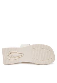 Calvin Klein Jeans Japonki Sq Low Wedge Sandal Rope YW0YW01717 Beżowy. Kolor: beżowy. Materiał: materiał