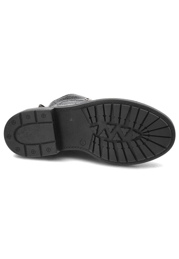 Czarne Botki Venezia Skórzane Buty Damskie. Okazja: do pracy, na co dzień. Kolor: czarny. Materiał: skóra. Styl: klasyczny, casual, elegancki