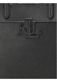 Lauren Ralph Lauren - LAUREN RALPH LAUREN Torebka 431966760005 Czarny. Kolor: czarny. Materiał: skórzane