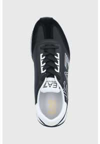 EA7 Emporio Armani buty kolor czarny. Nosek buta: okrągły. Zapięcie: sznurówki. Kolor: czarny. Obcas: na platformie