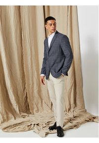 Selected Homme Spodnie materiałowe 16085270 Biały Slim Fit. Kolor: biały. Materiał: materiał #4