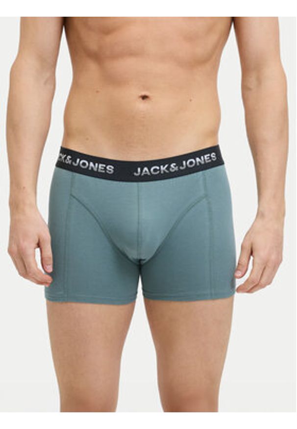 Jack & Jones Komplet 5 par bokserek Maxwell 12283390 Zielony. Kolor: zielony. Materiał: bawełna