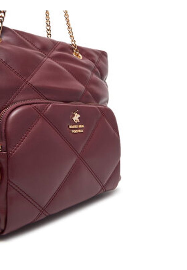 Beverly Hills Polo Club Torebka CEO-BHPC-C-010-08 Bordowy. Kolor: czerwony