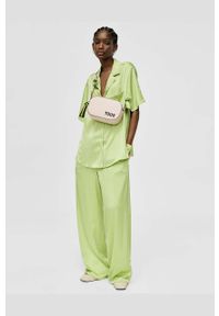 Tous torebka skórzana kolor beżowy. Kolor: beżowy. Materiał: skórzane #4