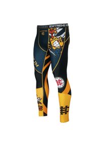 Legginsy sportowe męskie EXTREME HOBBY ANGRY WASP. Kolor: czarny. Materiał: poliester, elastan