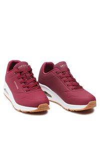 skechers - Skechers Sneakersy Stand On Air 73690/BURG Bordowy. Kolor: czerwony. Materiał: skóra #3