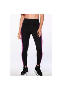 ZUMBA WEAR - Legginsy damskie fitness Zumba Wear Stand Together z wysokim stanem. Stan: podwyższony. Kolor: czarny. Materiał: poliester. Sport: fitness #1