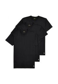 Polo Ralph Lauren Komplet 3 t-shirtów 714830304014 Czarny Regular Fit. Typ kołnierza: polo. Kolor: czarny. Materiał: bawełna