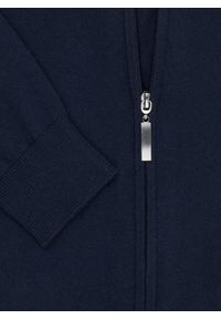 Pako Lorente - PAKO LORENTE – Granatowy rozpinany sweter z kieszeniami. Okazja: na co dzień. Kolor: szary, niebieski. Materiał: wełna, poliamid, bawełna. Sezon: jesień. Styl: casual #4