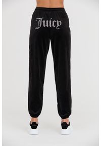 Juicy Couture - JUICY COUTURE Czarne damskie spodnie dresowe Lilian Jogger, Rozmiar XS. Kolor: czarny. Materiał: dresówka #6
