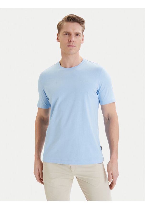 Bugatti T-Shirt 8350-15040E Niebieski Regular Fit. Kolor: niebieski. Materiał: bawełna