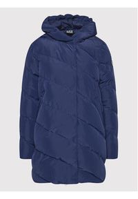 EA7 Emporio Armani Płaszcz zimowy 6KTL10 TN8AZ 1554 Granatowy Regular Fit. Kolor: niebieski. Materiał: syntetyk. Sezon: zima