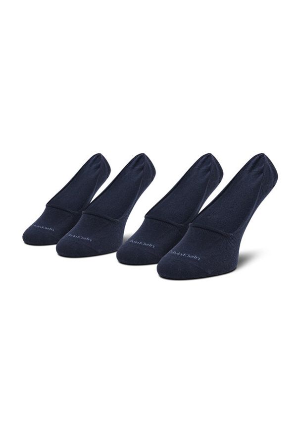 Calvin Klein Zestaw 2 par stopek męskich 701218708 Granatowy. Kolor: niebieski. Materiał: materiał