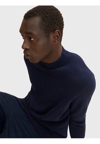 Tom Tailor Sweter 1032280 Granatowy Slim Fit. Kolor: niebieski. Materiał: syntetyk #5