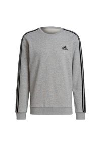 Adidas - Bluza męska adidas Essentials Sweatshirt. Kolor: wielokolorowy, czarny, szary