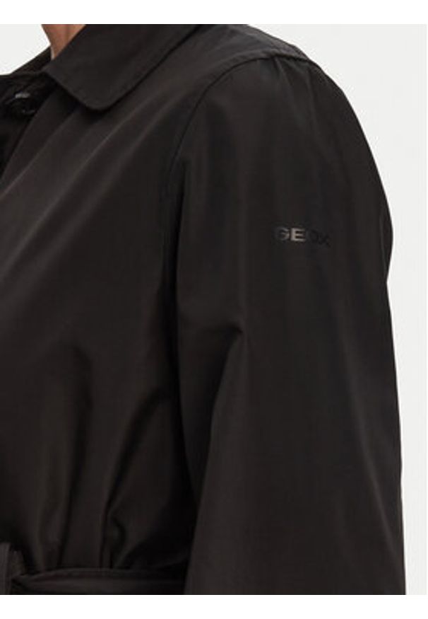 Geox Trencz W5520N T3111 F9000 Czarny Regular Fit. Kolor: czarny. Materiał: syntetyk