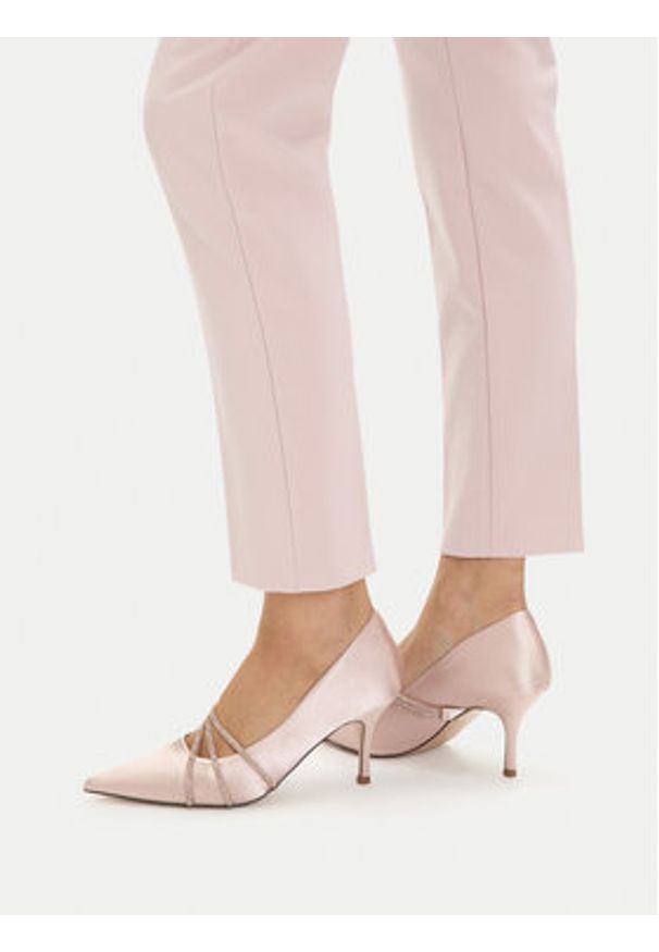 Jenny - JENNY Szpilki CEO-6V9221-9 Różowy. Kolor: różowy. Materiał: materiał. Obcas: na szpilce