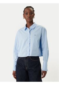 Tommy Jeans Koszula DW0DW22767 Błękitny Relaxed Fit. Kolor: niebieski. Materiał: bawełna #1
