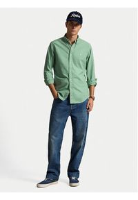 Polo Ralph Lauren Koszula 710805564514 Zielony Regular Fit. Typ kołnierza: polo. Kolor: zielony. Materiał: bawełna #2