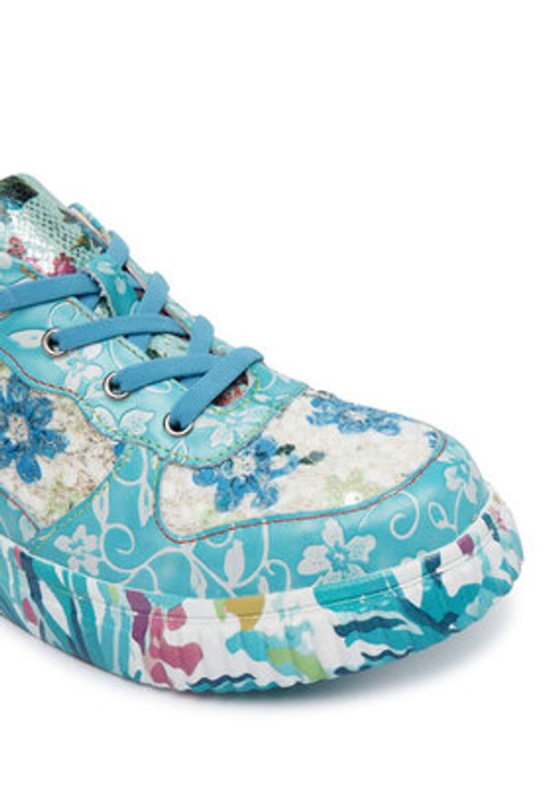 Laura Vita Sneakersy Soleno 03 Niebieski. Kolor: niebieski. Materiał: skóra