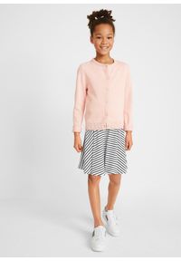 bonprix - Spódnica z dżerseju z czystej bawełny organicznej (2 szt.). Kolor: czarny. Materiał: jersey, bawełna. Wzór: gładki, paski #3