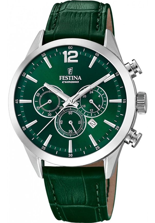 Zegarek męski Festina F20542-7 zielony. Kolor: zielony