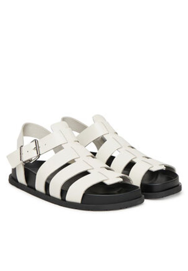 Tommy Jeans Sandały Tjw Fisherman Patent Sandal EN0EN02874 Biały. Kolor: biały. Materiał: skóra