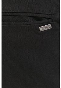 Tigha - Spodnie Aleko Twill. Kolor: czarny. Materiał: tkanina. Wzór: gładki #2