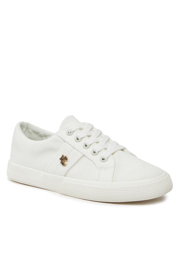 Tenisówki Lauren Ralph Lauren Janson II 802804598001 White. Kolor: biały. Materiał: materiał