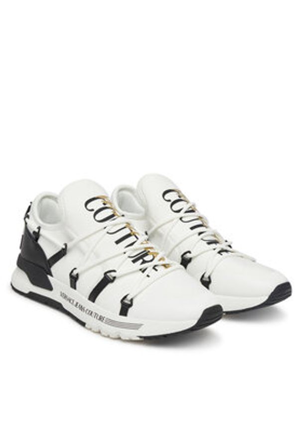 Versace Jeans Couture Sneakersy 78YA3SA6 Biały. Kolor: biały. Materiał: materiał