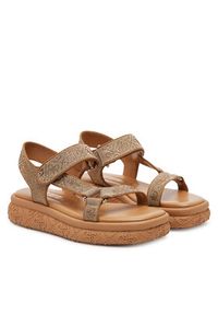 Guess Sandały FLJLD2 FAL03 Brązowy. Kolor: brązowy. Materiał: materiał