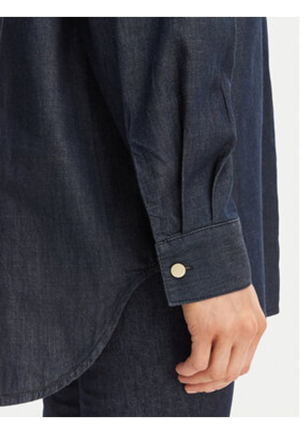 Armani Exchange Koszula jeansowa XW002258 AF21337 MB001 Granatowy Relaxed Fit. Kolor: niebieski. Materiał: bawełna