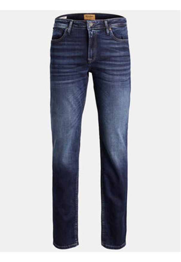 Jack & Jones - Jack&Jones Jeansy Clark 12177444 Granatowy Regular Fit. Kolor: niebieski