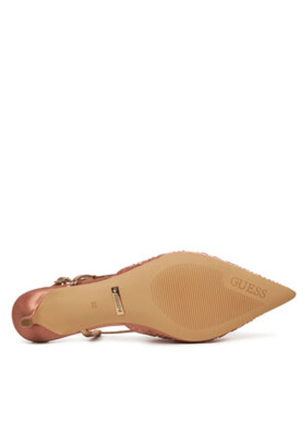 Guess Czółenka FLPJSY SAT05 Różowy. Kolor: różowy. Materiał: skóra